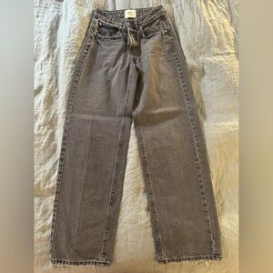 Urban Outfitters BDG Tapered Baggy denim in dark gray, Size 24